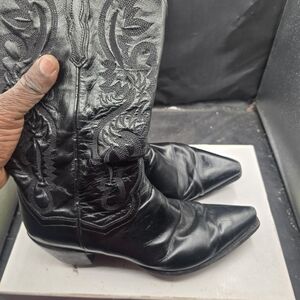 Dan Post Black Embroidered Heeled‎ Boots